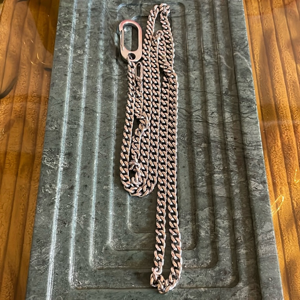 HRH COLLECTION “CITY MULTI WAY CHAINS” SILVER TONED NECKLACE